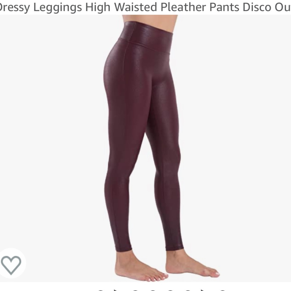 Faux leather leggings